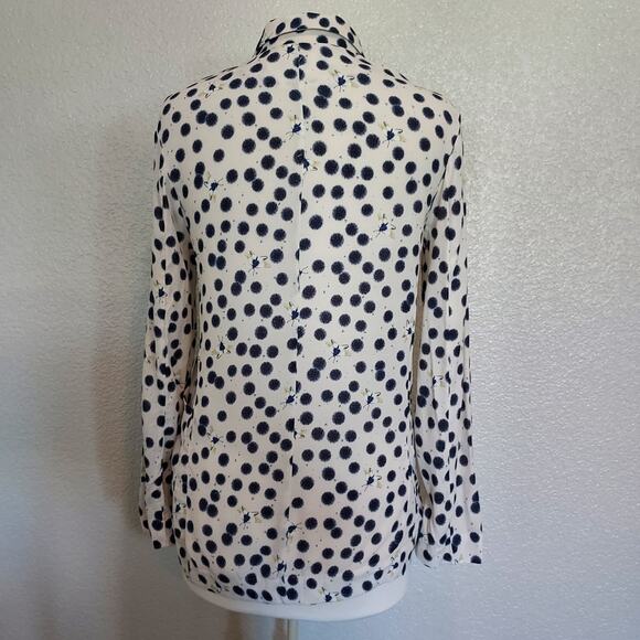Anna Glover X H&M White Moth Polka Print Blazer Size 2 - Picture 8 of 10